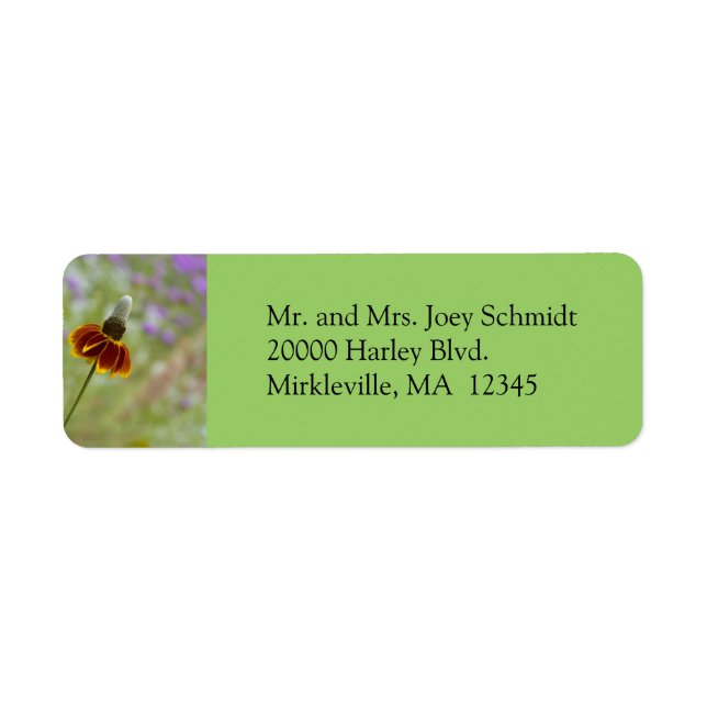 Wildflower Green Return Address Label (Front)