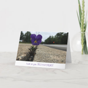 wildflower greeting card (congratulations)