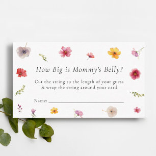 Wildflower Guess How Big is Mummy Belly Game Enclosure Card