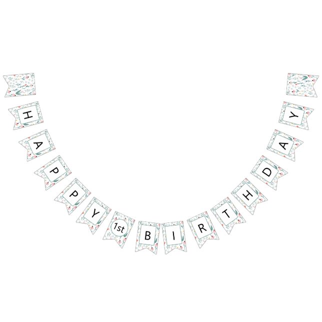 Wildflower Happy Birthday Banner (All)