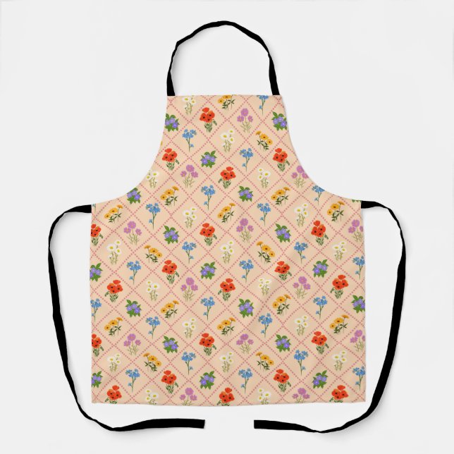 Wildflower Harlequin Garden Apron (Front)