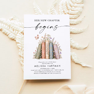 Wildflower Her Next Chapter Begins Bridal Shower Invitation