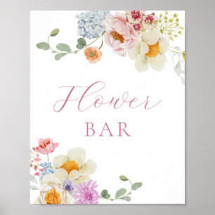 Wildflower Honey Meadow Flower Bar Poster