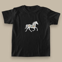 Wildflower Horse Design with Country Western Vibe