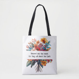 Wildflower Humility Tote Bag