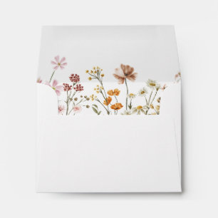 Wildflower in Bloom Wedding Boho Garden Envelope