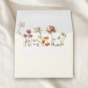 Wildflower in Bloom Wedding Terracotta Garden Envelope