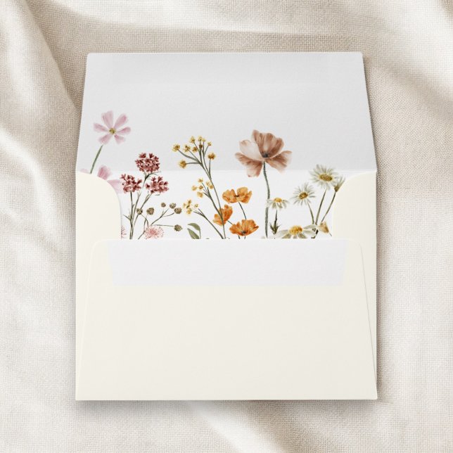 Wildflower in Bloom Wedding Terracotta Garden Envelope (Creator Uploaded)