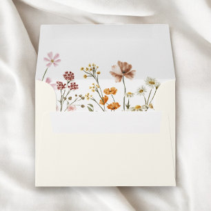 Wildflower in Bloom Wedding Terracotta Garden Envelope