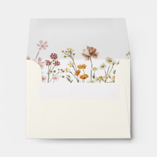 Wildflower in Bloom Wedding Terracotta Garden Envelope