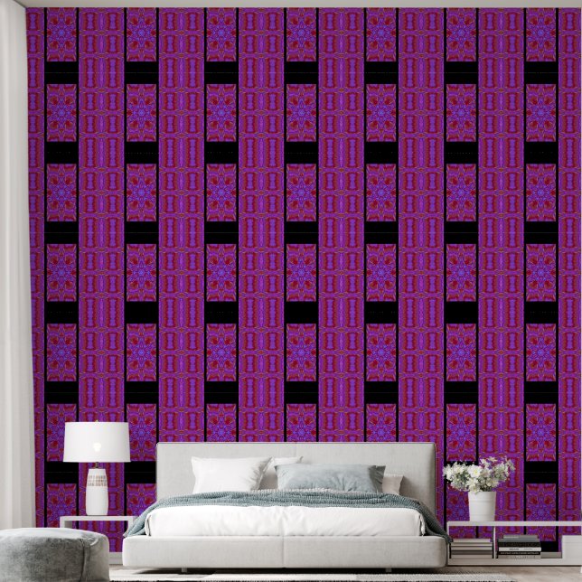 Wildflower In Blue Light Wallpaper (Bedroom)