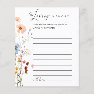 Wildflower "In Loving Memory" Funeral 