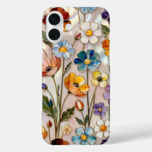 Wildflower iPhone Case Colourful Stained Glass