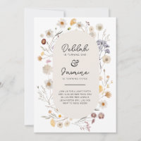 Wildflower Joint Birthday Photo Back