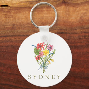 Wildflower Key Ring