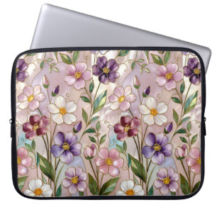 Wildflower Laptop Sleeve Elegant Floral Case