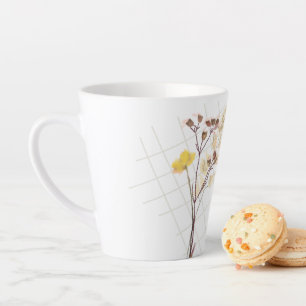 Wildflower  latte mug