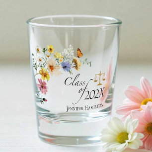 Wildflower Law School Class of Graduation Shot Glass