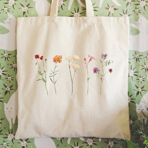 Wildflower Lesbian Pride Tote Bag