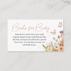 Wildflower Little Butterfly Books for Baby Enclosure Card