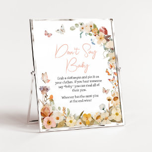 Wildflower Little Butterfly Don't Say Baby Poster