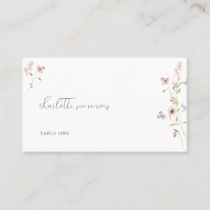 Wildflower Love in Bloom Bridal Shower Place Card