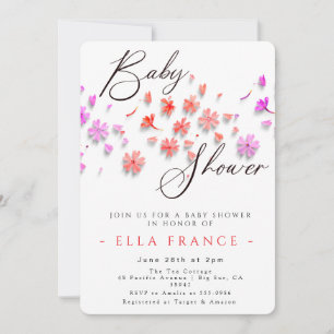 Wildflower Love Is in Bloom Baby Shower Invitation