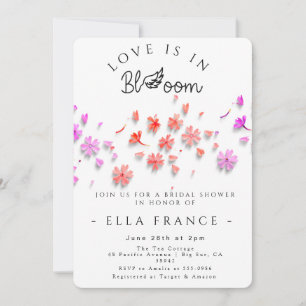 Wildflower Love Is in Bloom Bridal Shower Invitation