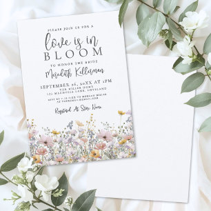 Wildflower Love Is In Bloom Bridal Shower Invitation