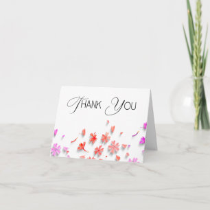 Wildflower Love Is in Bloom Bridal Shower Thank You Card