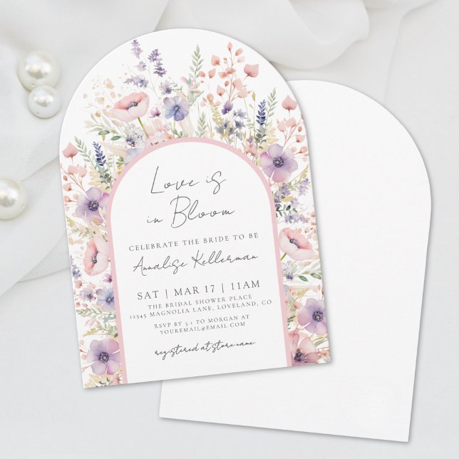 Wildflower Love Is In Bloom Floral Bridal Shower Invitation (Wildflower Love Is In Bloom Floral Bridal Shower Invitation)