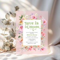 Wildflower Love is in Bloom Pink Bridal shower