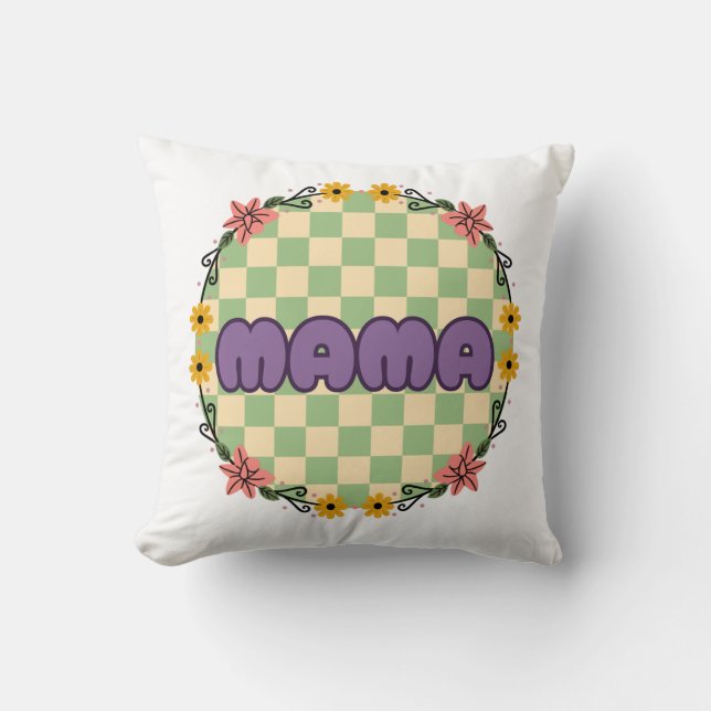 Wildflower MaMa  Cushion (Front)