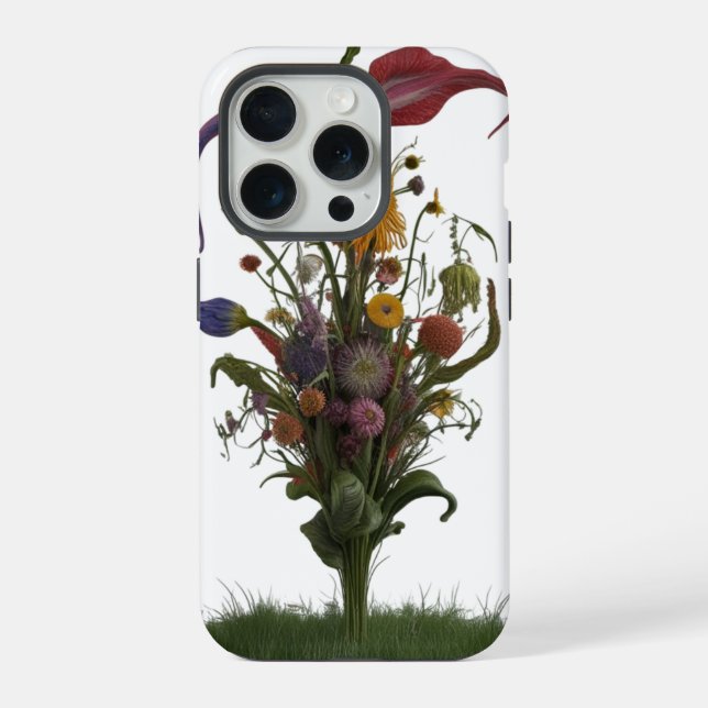 Wildflower Meadow Abstract Bloom – Apple  iPhone Case (Back)
