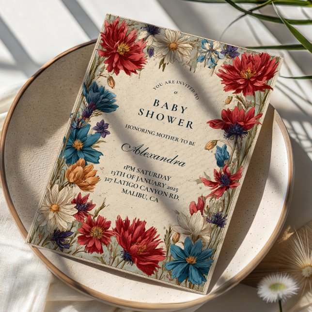 Wildflower Meadow Baby Shower Invitation (Creator Uploaded)