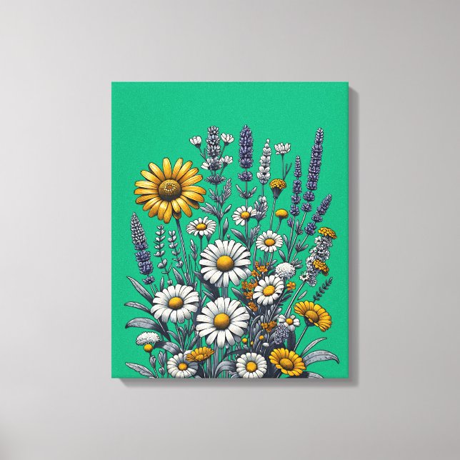 Wildflower Meadow Bliss Canvas Print (Front)