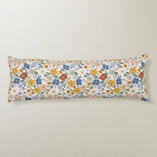 Wildflower Meadow Boho Pattern Body Cushion