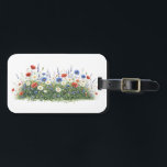 Wildflower meadow botanical garden flowers luggage tag<br><div class="desc">Natural wildflower meadow with delicate botanical blossoms. A colorful mix of meadow flowers and daisies creates a lively spring nature scene inspired by blooming fields.</div>