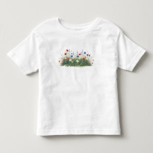 Wildflower meadow botanical garden flowers toddler T-Shirt