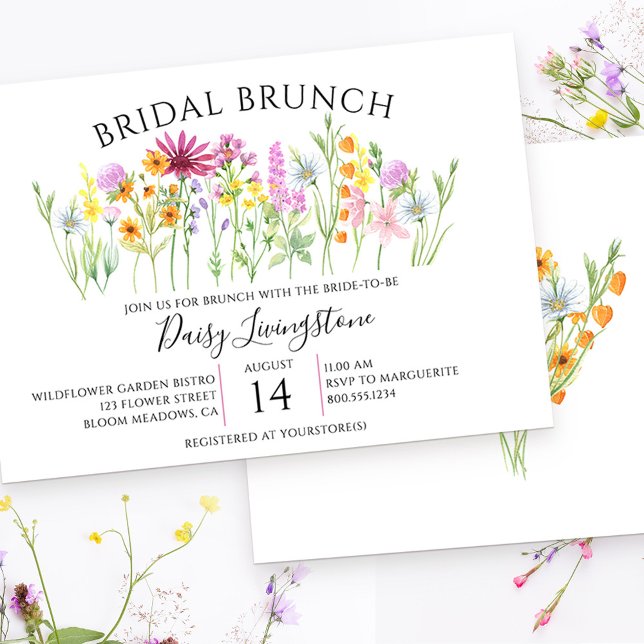 Wildflower Meadow Bridal Brunch Invitation (Creator Uploaded)