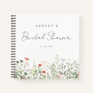 Wildflower Meadow Bridal Shower Guest Book