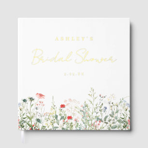 Wildflower Meadow Bridal Shower Guest Book