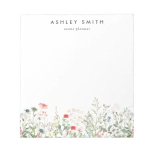 Wildflower Meadow Business Notepad
