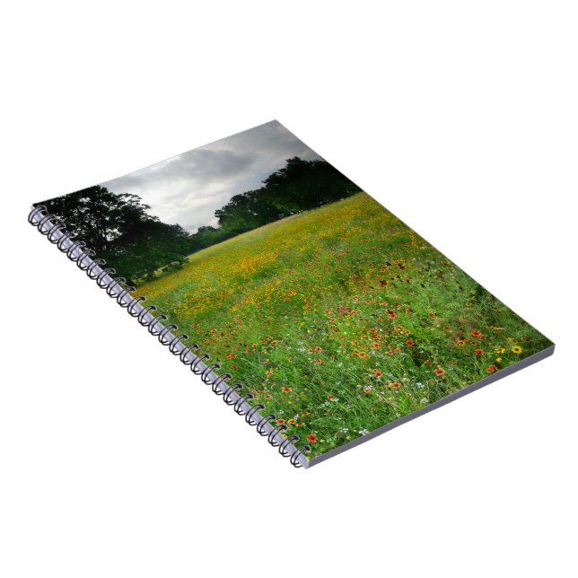 Wildflower Meadow - Butler Trail - Austin Texas Notebook (Right Side)