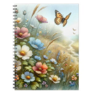 Wildflower Meadow Butterfly Garden Notebook