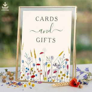 Wildflower Meadow Cards & Gifts Shower Sign