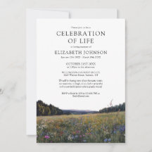 Wildflower Meadow Celebration Of Life Funeral