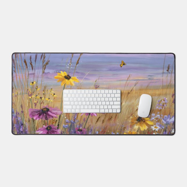 Wildflower Meadow. Desk Mat (Keyboard & Mouse)