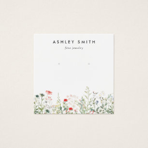 Wildflower Meadow Earring Display Card