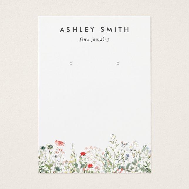 Wildflower Meadow Earring Display Card (Front)